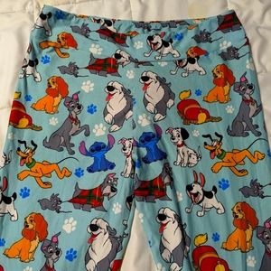 Disney Does Dogs Leggings Sz Large